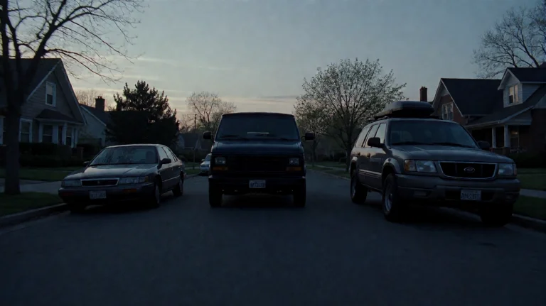 Hnnbl2001, Three Vehicles Are Parked Along A Residential Str...