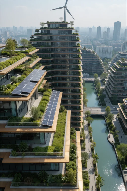 Supergroundview, A Modern Vertical Eco-city Descends Through...