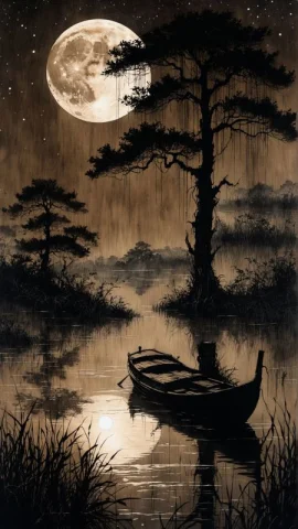 Linquivera, Ink Illustration, Anime0.5, Brown Tones, Aged Bl... — SDXL AI Prompt: linquivera, Ink illustration, (anime:0.5), brown tones, aged black red paper, in...
