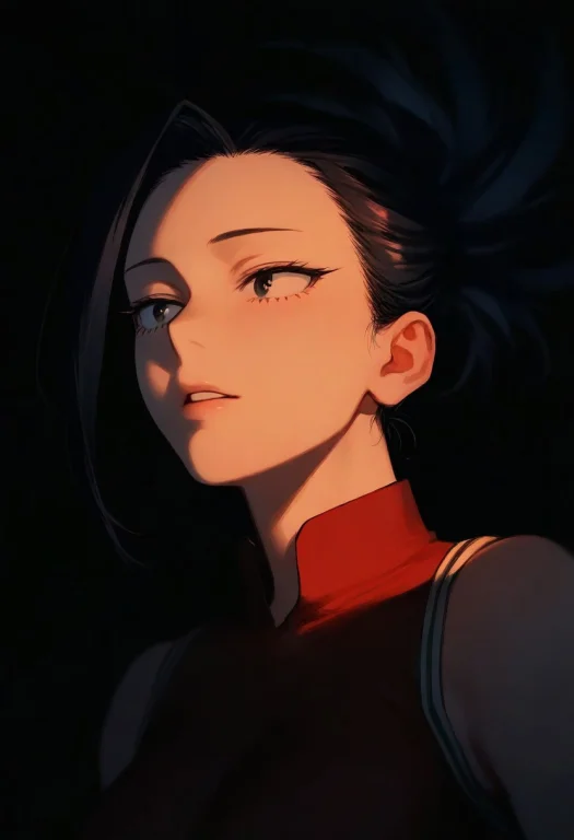 1girl,momo Yaoyorozu Boku No Hero Academia, Solo, Dark, Ligh...