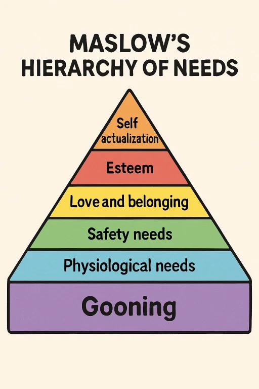 Maslows Hierarchy Of Needs With The Addition Of Gooning