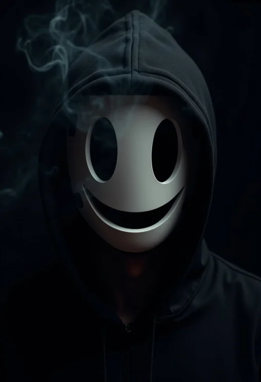 The Photograph Is A Close Up Of A Man Wearing A Highrisemask...