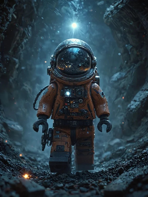 A Cosmic Wanderer Traverses The Void, Seeking Answers Among...