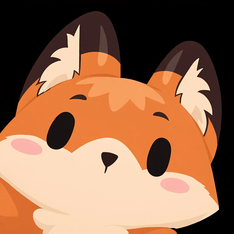Masterpiece,best Quality, Solo Fox,orange Fur,black Eyes Wit...