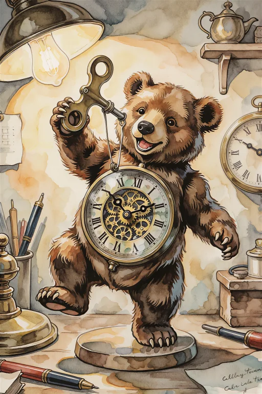The Clockmaker Winds The Key Of A Nearly Finished Automaton...