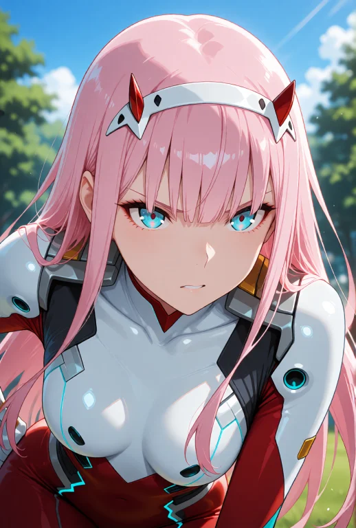 Zero Two From Darling In The Franxx, Human-klaxosaur Hybrid,...