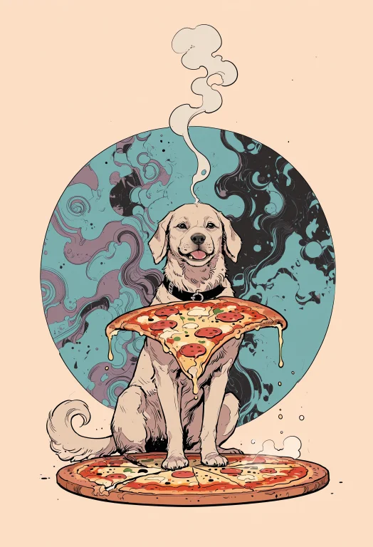 Embeddingillustriousstylelazypos, Dog, Simple Background, Ab...
