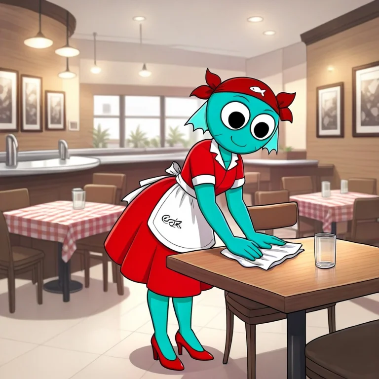 Turk Sprunki Oc, Solo, Turquoise Skin, Black Eyes, High Heel...