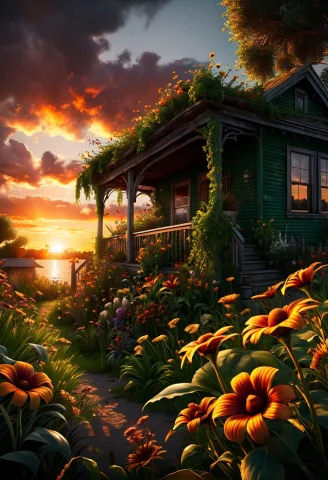 Style By Terry Redlin,best Quality,high Resolution,extremely... — SDXL AI Prompt: style by Terry Redlin,best quality,high resolution,extremely detailed,8k,dynamic...