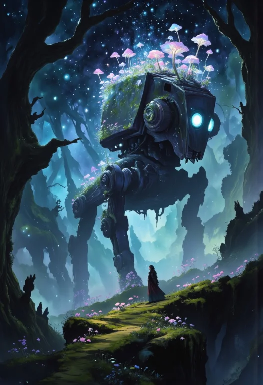 In The Heart Of An Ancient, Mystical Forest, Bathed In The E...