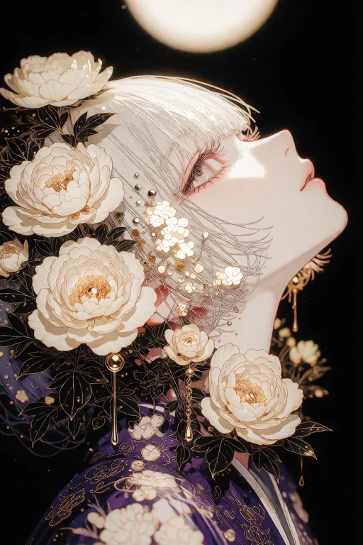 Nijisis, Anime-style Illustration Shot In Close Profile, A G...
