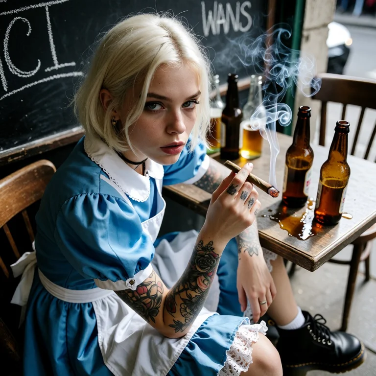 Looking Seductively At Viewer, A Photorealistic, Lifelike Im...