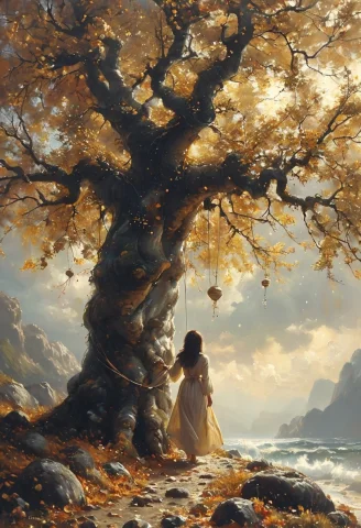 Im Discreetly On A Tree In The Leaves. Filling My Life With... — SDXL AI Prompt: I'm discreetly on a tree in the leaves. Filling my life with meaning, Spinning m...