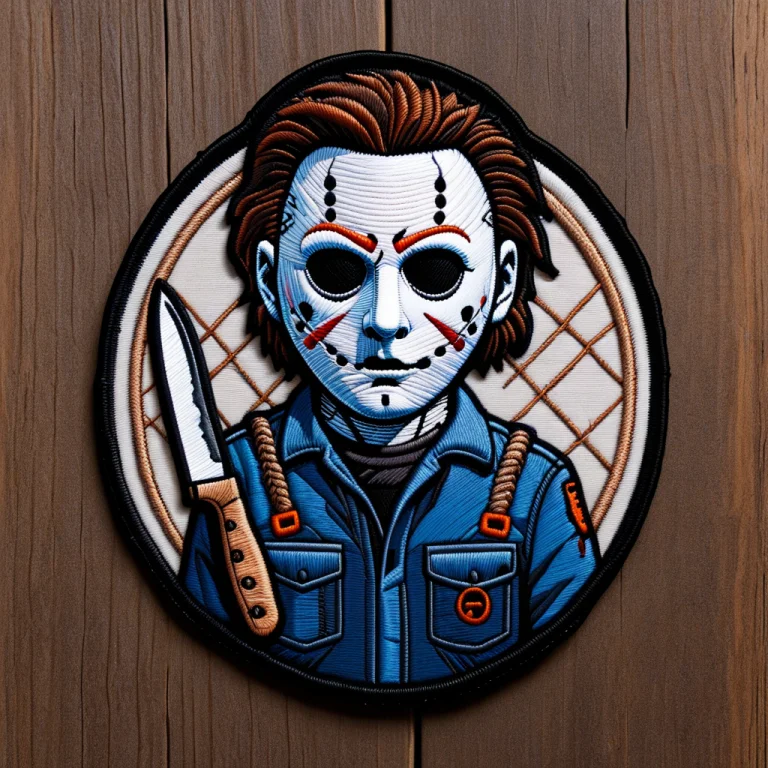 Ral-embroideredpatch Embroidered Patch Of Michael Myers, Pal...