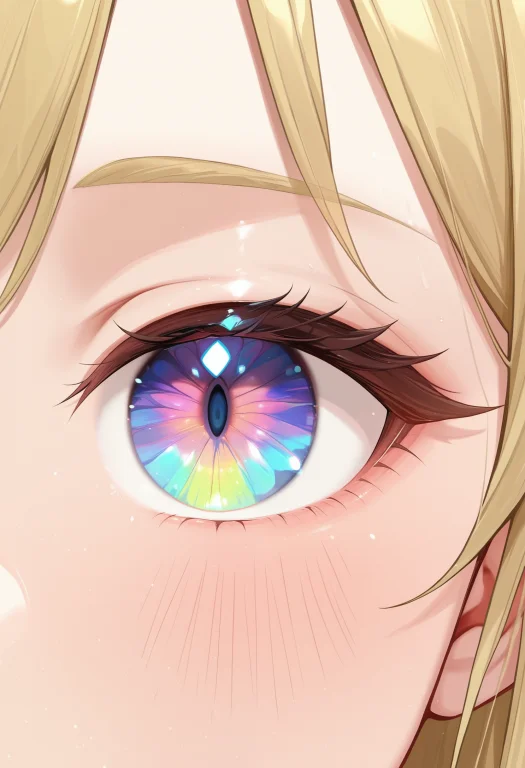 Lazympos, Extreme Close-up, Eye, Iridescent Iris Lorachallen...