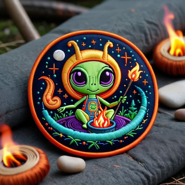 Ral-embroideredpatch ,a Charming And Humorous Embroidered Ja...