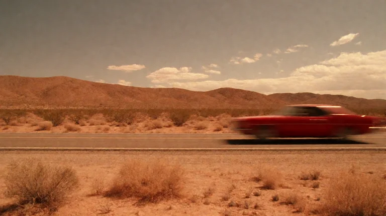 Frandlthng1998, A Red Car Streaks Past From Right To Left, I...