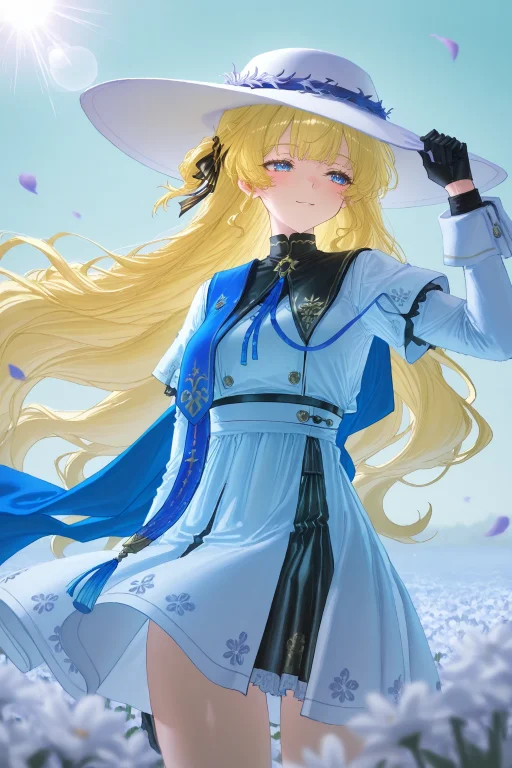 1girl, Phoebe, Light Smile, Looking Away, Light Blush, Wind,...