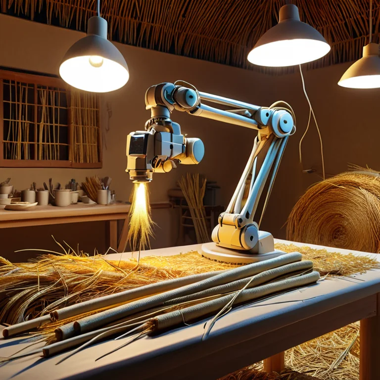 A Robotic Surgical Arm System Poised Over An Operating Table...