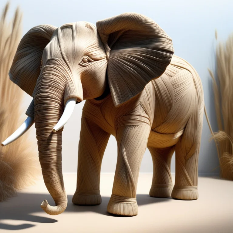 Masterpiece, Enormous Elephant Sculpture Made Entirely From...