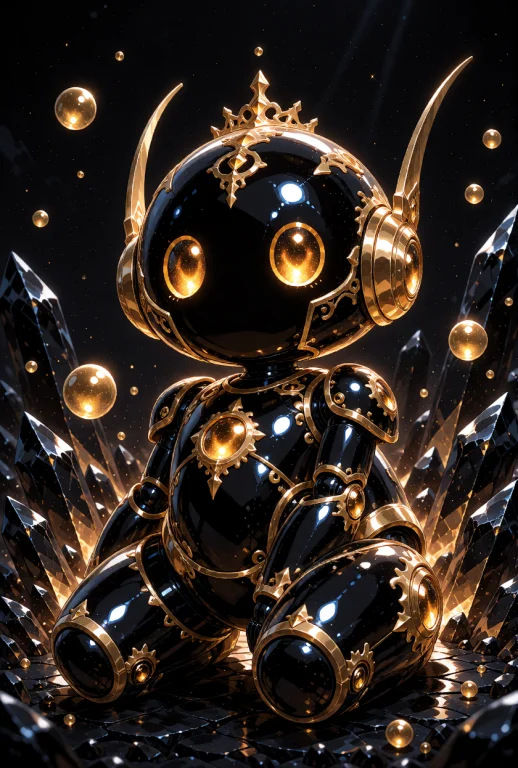 A Small, Futuristic Android Robot With A Spherical Head And...