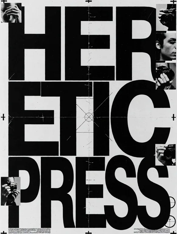 H3reticpress, Huge Bold Text Heretic Press, Typography Filli...