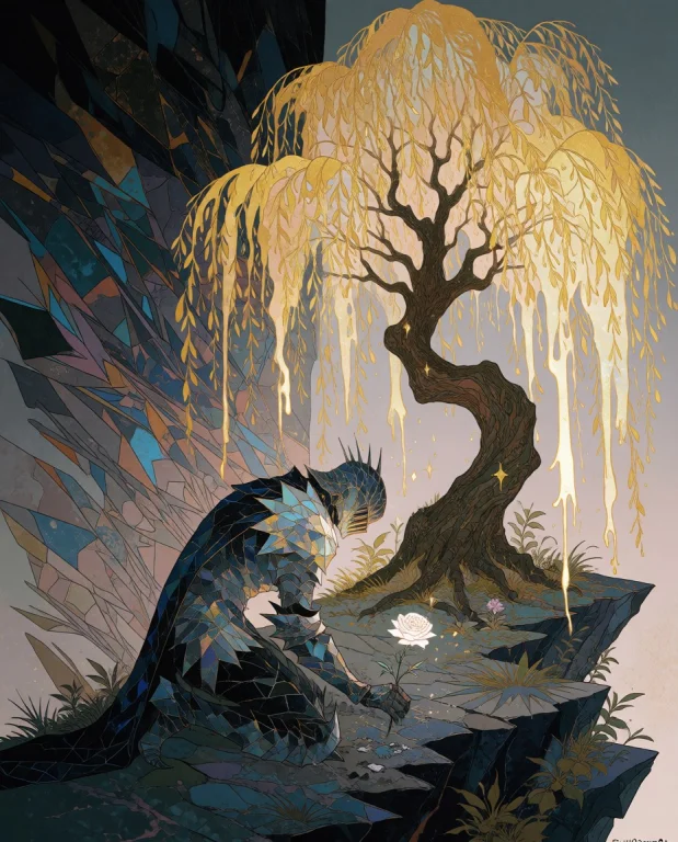 M0nm0n. A Striking Visual Where A Fractured, Geometric Knigh...