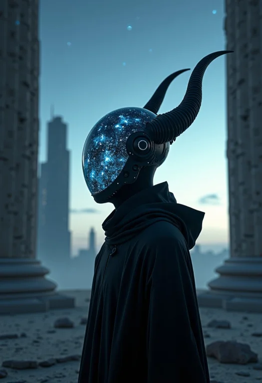 Cinematic, Futuristic Scene Featuring A Close-up Portrait Of...