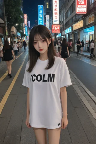 Nexblend,masterpiece,best Quality,looking At Viewer, Korean... — Stable Diffusion AI Prompt: nexblend,masterpiece,best quality,looking at viewer, korean woman stands on a ci...