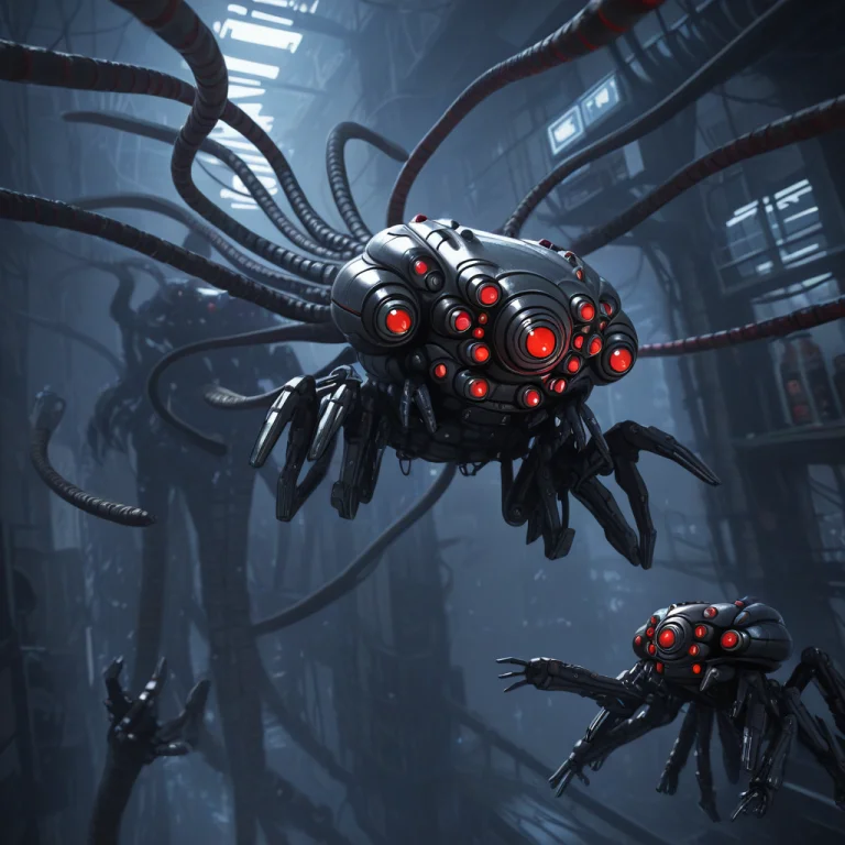 Matrsent,robot,tentacles, Flying,