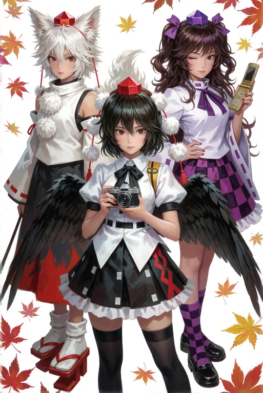 Matsudastyle Illustration Depicts Three Characters From The...