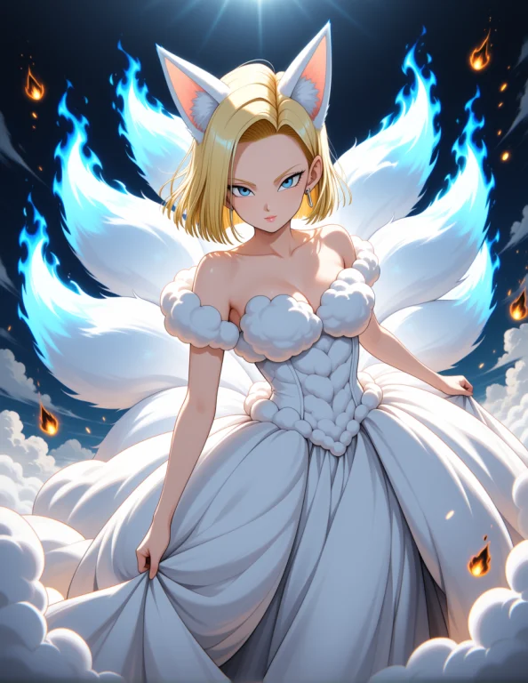 Android 18 Dragon Ball, Cowboy-shot, Wearing Entire Outfit F...