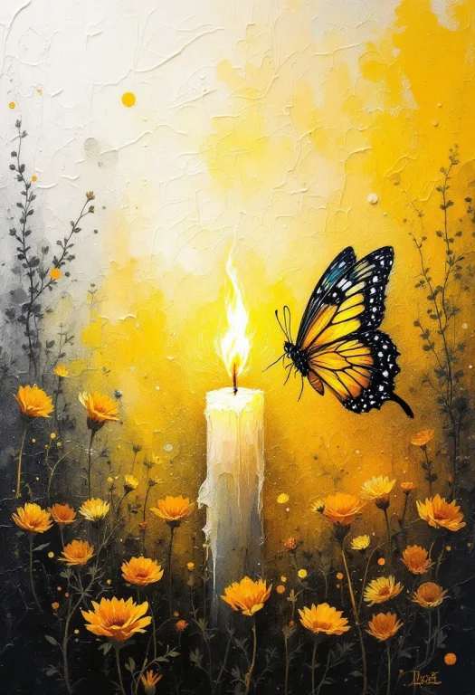 A Mesmerizing And Textured Art Piece, Featuring A Vivid And...