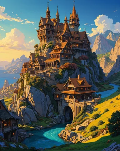 Landscape Creator, Landscape1.5, , Epic Landscape1.5, Style... — SDXL AI Prompt: (landscape creator, landscape:1.5), , (epic landscape:1.5), (style Moebius drawi...