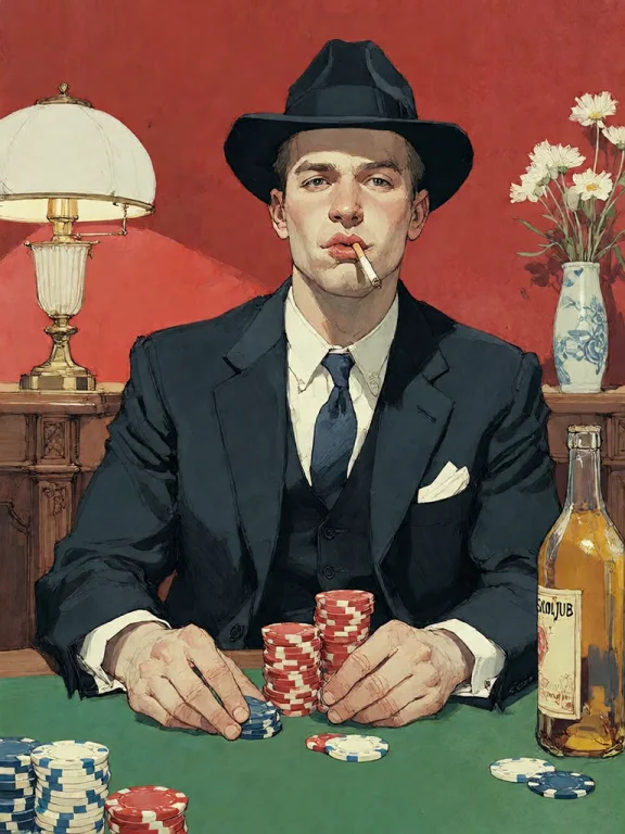 Bradhamel Art Style. A Realistic Painting Of A Young Caucasi...
