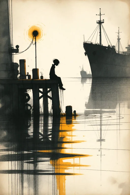 Strangedaal. Subject A Lonely Figure Silhouette Sitting On A...