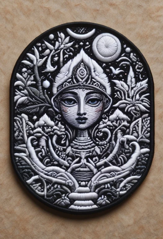 Ral-embroideredpatchc ,.embroidered Patch Of, Surreal , Cult...