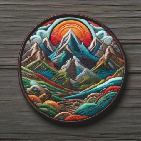 Ral-embroideredpatch, Mountain, — SDXL AI Prompt: ral-embroideredpatch, mountain,
