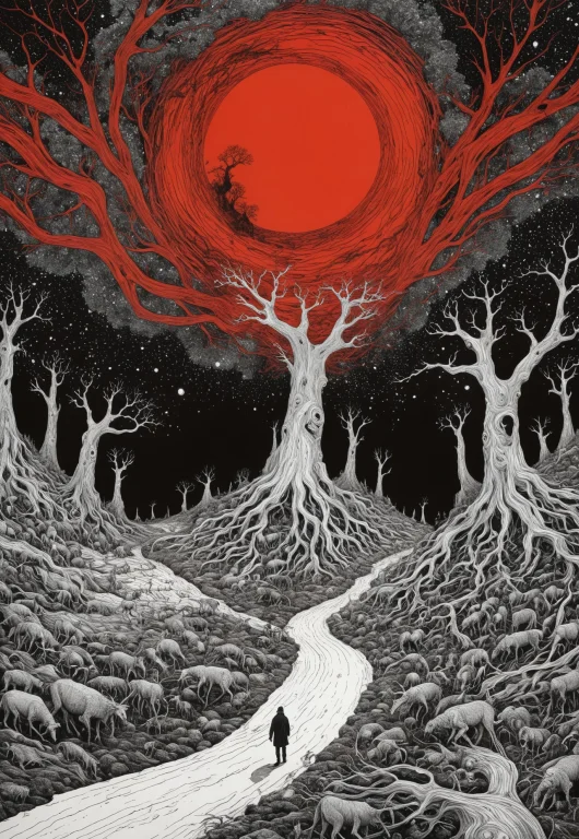 Highly Detailed And Hyper Realistic Photo By Stanley Donwood...