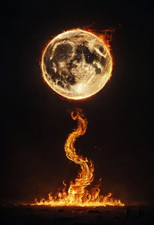 Moon Made Of Flames