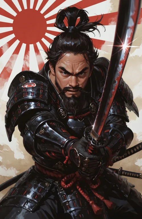 Fade The Picture Around The Edges, Make The Rising Sun Logo...