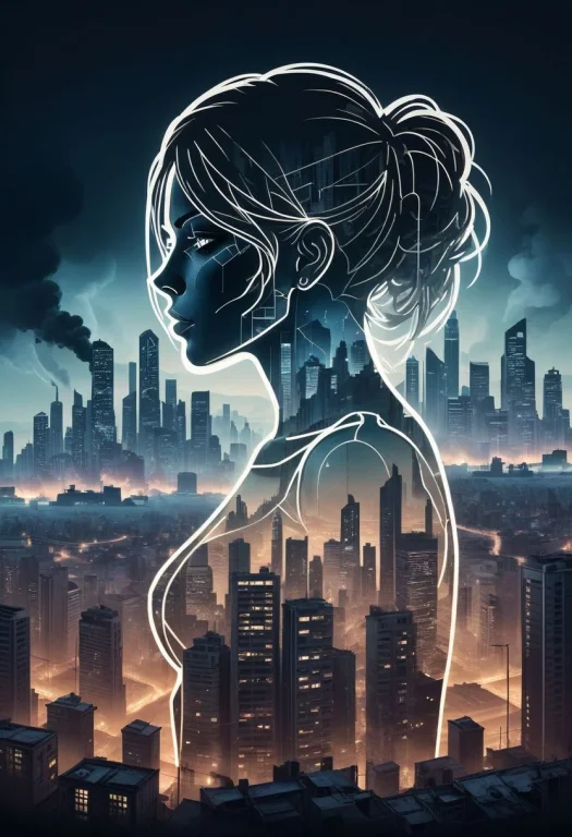 The Outline Of A Woman, Through The Outline The Viewer Can S...