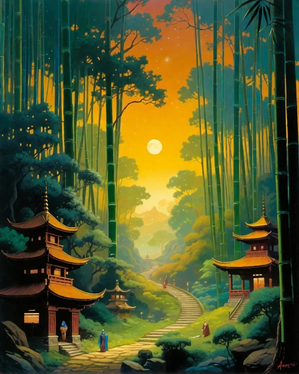 Impressionism, Ethereal Fantasy Concept Art Of Art Painting...