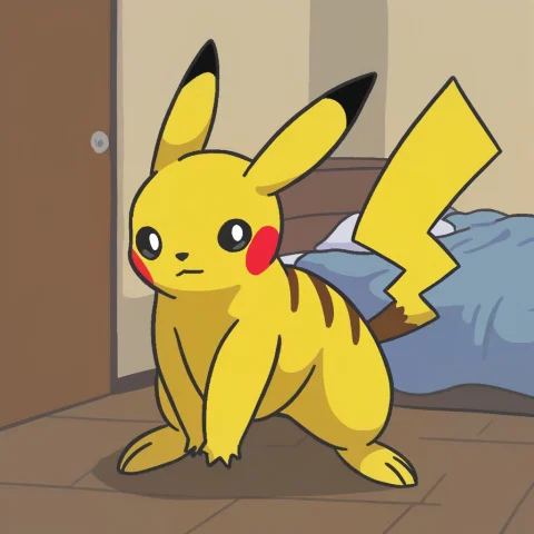 Stable Diffusion Pikachu Prompt — Stable Diffusion AI Prompt: best quality, masterpiece, pikachu, pokemon (creature), pokemon, feral, rodent,...