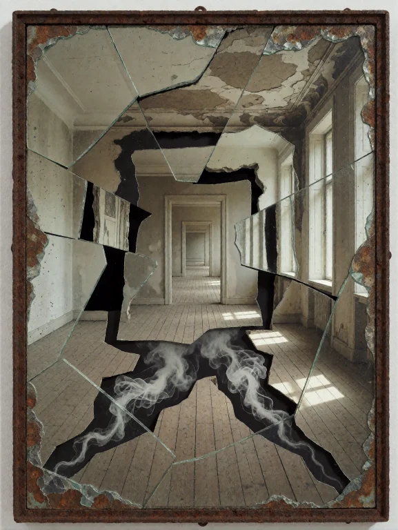 No Words Safe For Work A Photo Of A Collage Mirror Is Mounte...