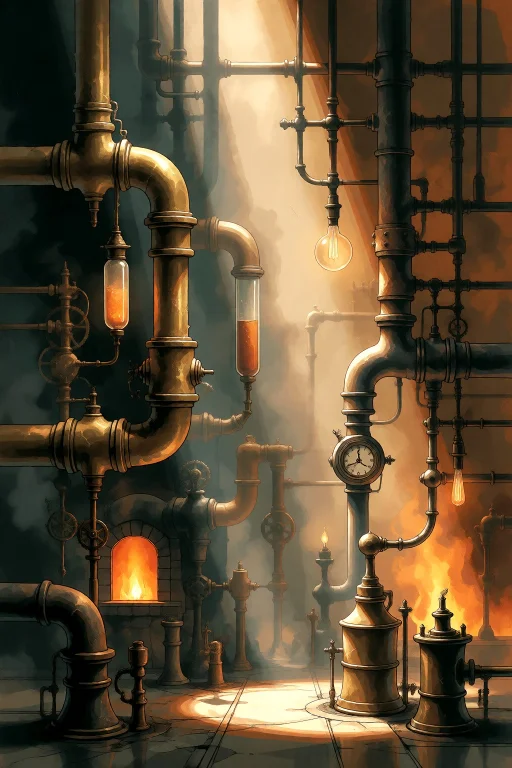 Strangedaal. A Warm, Atmospheric Vintage Industrial Artwork...