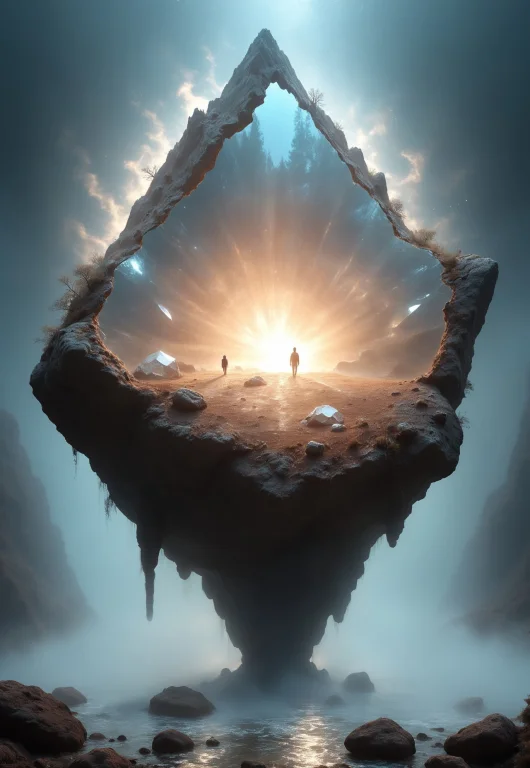 Sc3n1ch0r1s0ns, Environment, Giant Gloving Crystal Formation...