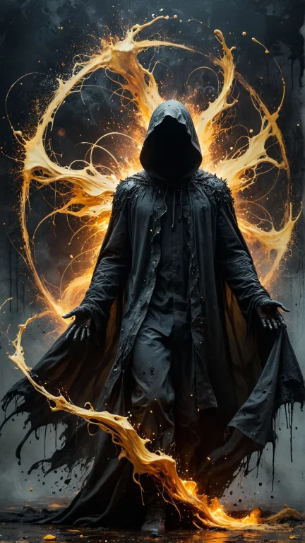 Horror Film Style The Image Portrays A Dark And Enigmatic Fi...