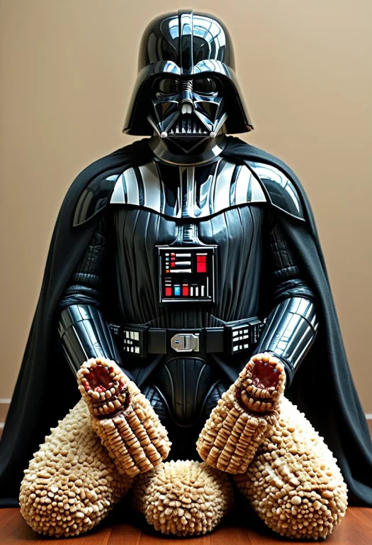 Madefromteef, Darth Vader Madefromteefsitting On Giant Kitte...