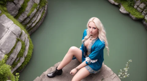 Tiktok Girl, Fromabove1.31 Sitting1.2 Blondehair, , Locks ,... — Stable Diffusion AI Prompt: tiktok girl, (from_above:1.31) (sitting:1.2) blonde_hair, , locks , victorian_er...